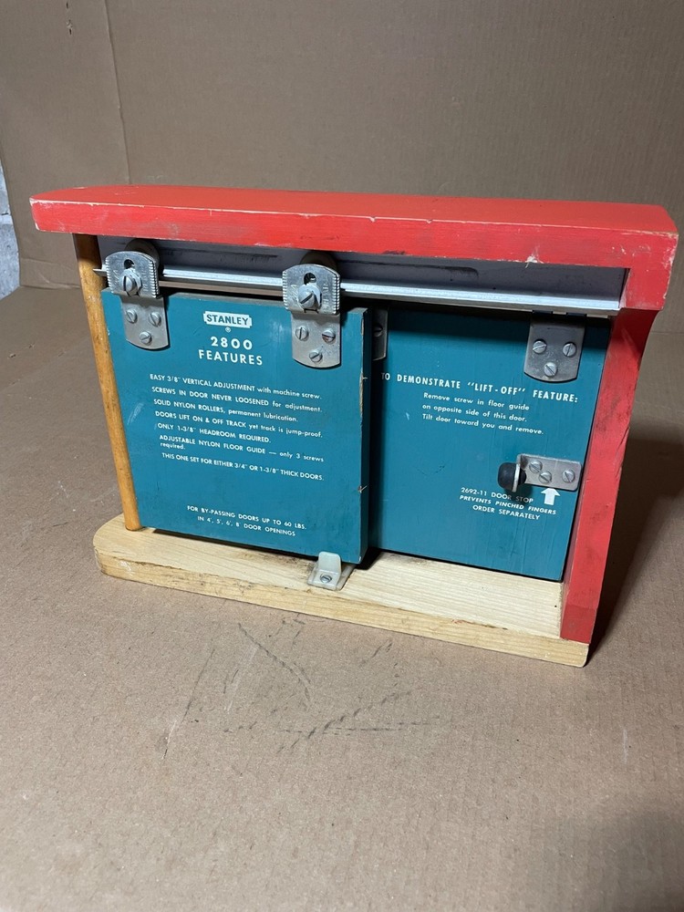 Vintage Sliding Door Salesman Sample  Display