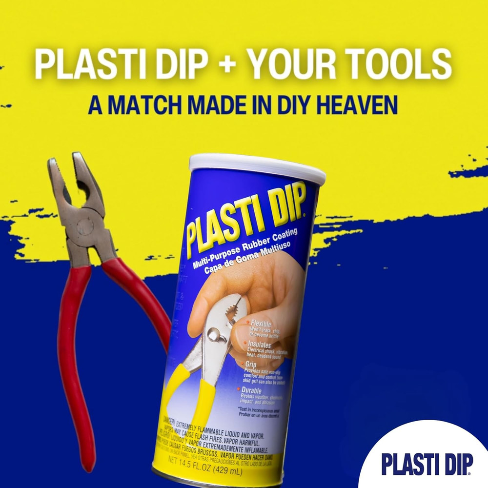 Red Liquid Rubber Dip Can - 14.5 Oz Peelable Coating for Tools & DIY Projects