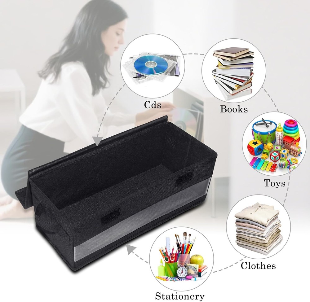 CCidea CD Storage Boxes - Pack of 2 Cases - 14" 2 Pack, With Visual Window