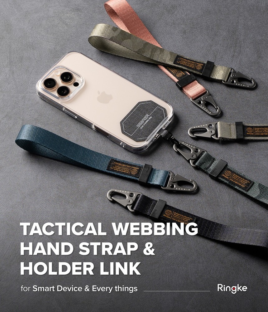 Ringke [Holder Link Tactical Webbing Strap] Hand & Lanyard Strap with Tether Tab