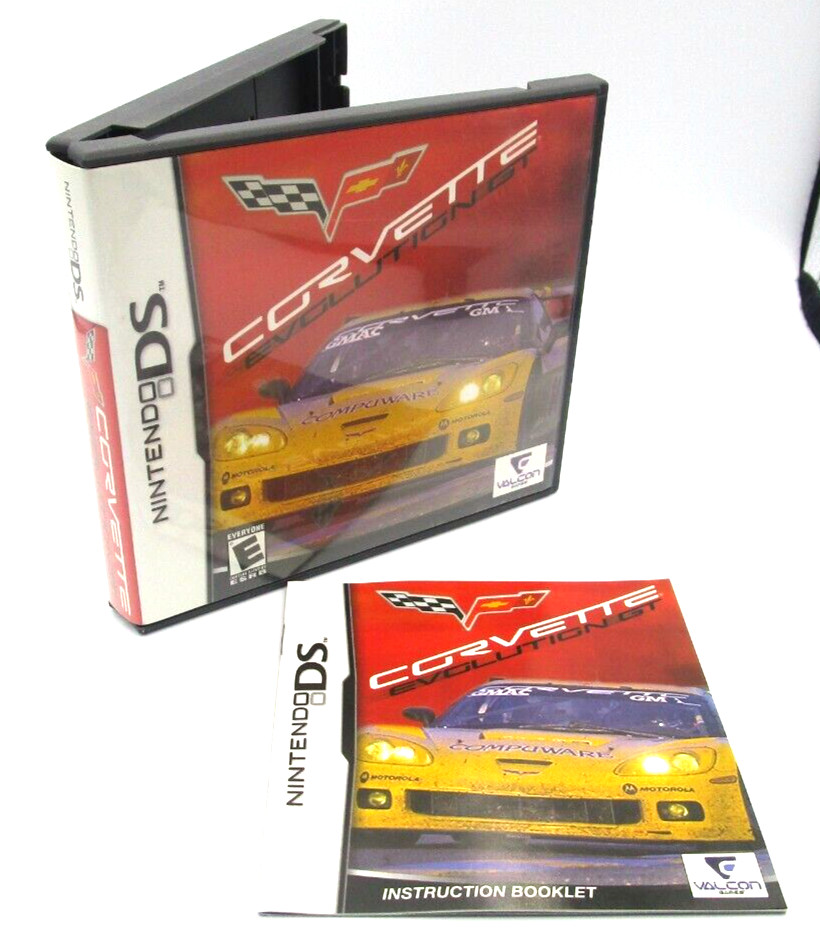 Nintendo DS Corvette Evolution GT EMPTY Case w/ Instructions 2006