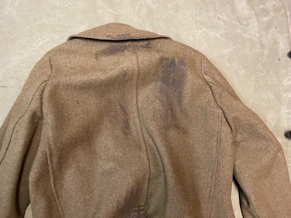 ORIGINAL WWII US ARMY WINTER M1938 "CUT DOWN" OVERCOAT COAT- MEDIUM/LARGE 42R