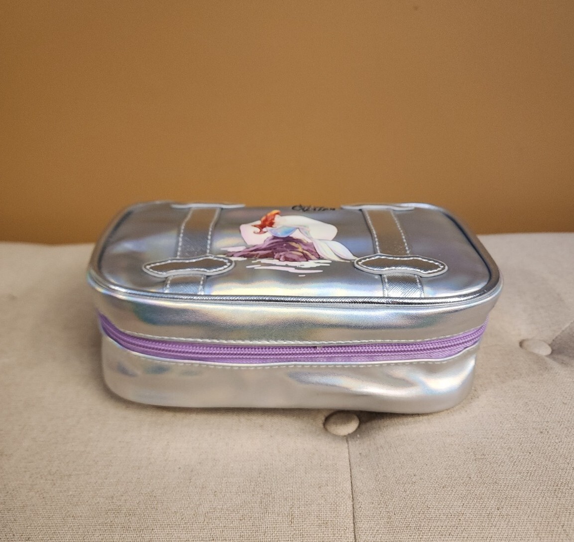 Bioworld Disney the Little Mermaid Ariel Rock Cosmetic Bag Makeup Pouch NEW