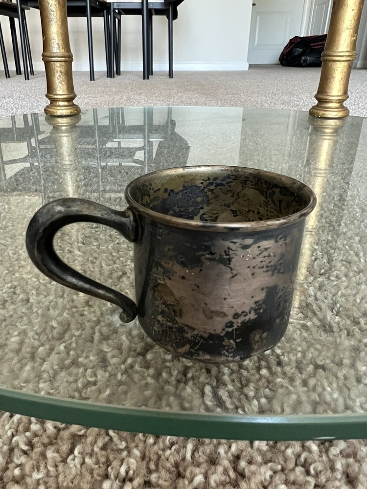 WEB STERLING Silver GOLD Wash INFANT CUP #513