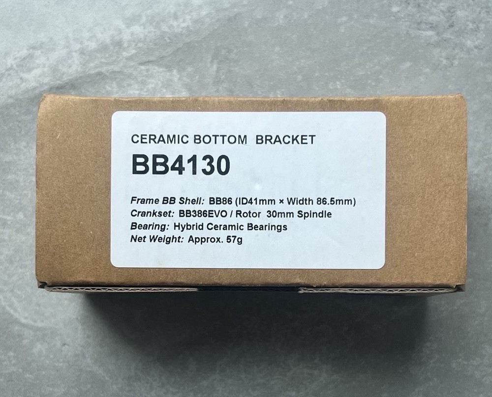 CyclingCeramic BB4130 BB86 Ceramic Bottom Bracket - 41/30mm BB386EVO