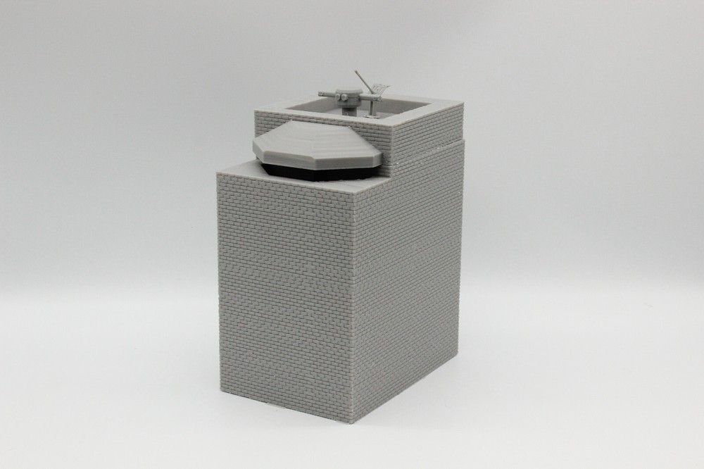 WWII German Bunker Rivabella Fire Control Position 3D Printed