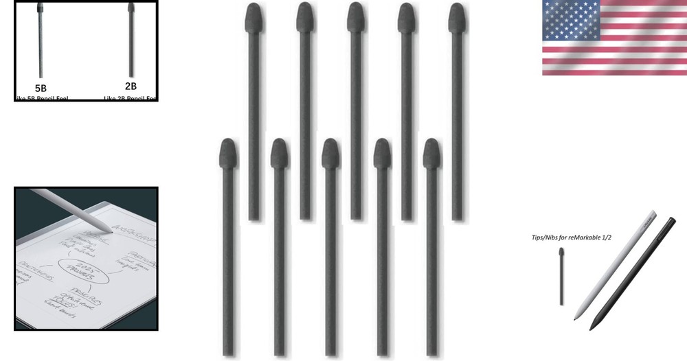10pcs Remarkable Pen Tips - Replacement Nibs for Smooth Writing Experience