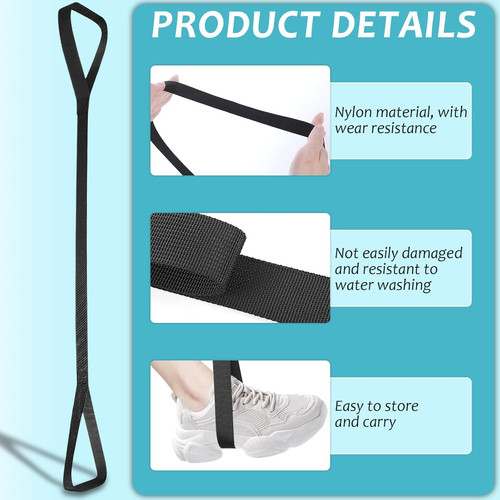 Leg Lifter, Extra Long Lifters for Elderly Adjustable Lifter Strap...