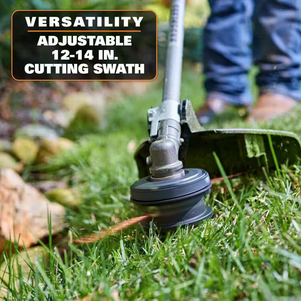 18V Brushless 14 In. Cordless Battery String Trimmer and Leaf Blower 2-Tool Comb