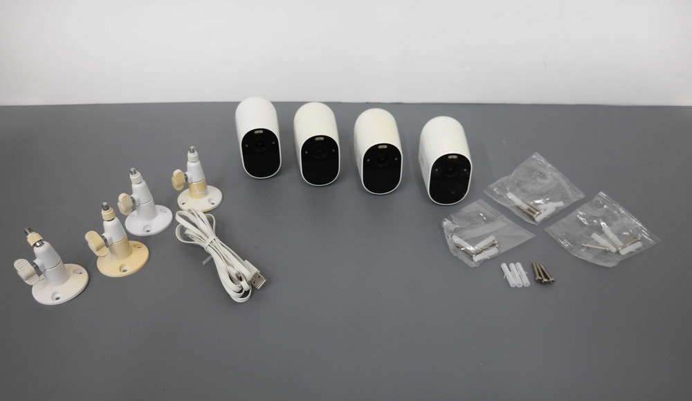 Arlo Essential Spotlight Wireless 1080p Surveillance Camera - White (4-Pack)