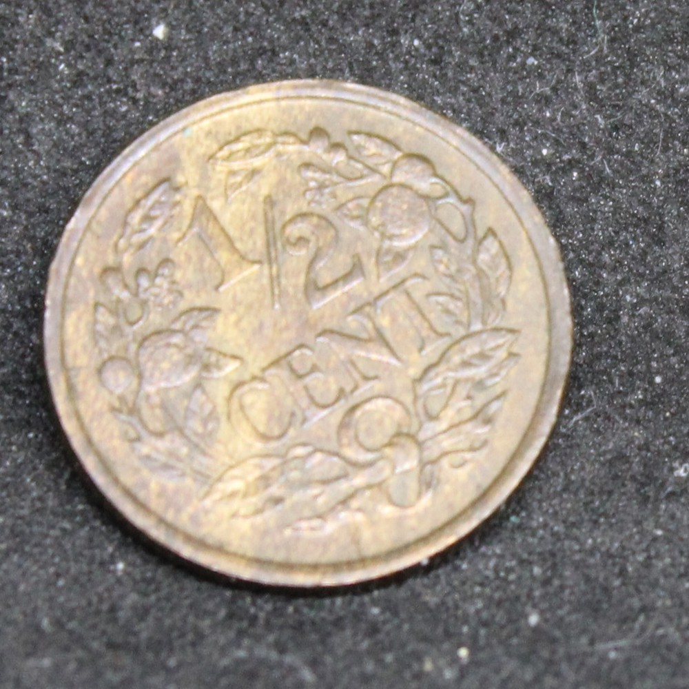 1936 Netherlands half cent #2