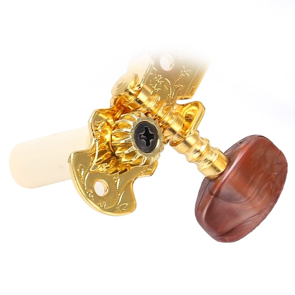 Classical Guitar Tuning Pegs, 2 Pack Adjustable String Tuners