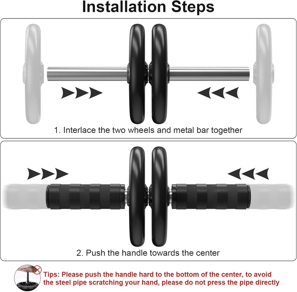 Abdominal Wheel Ab Roller Abdominal Exercise Machine Abs Workout Equipment Core