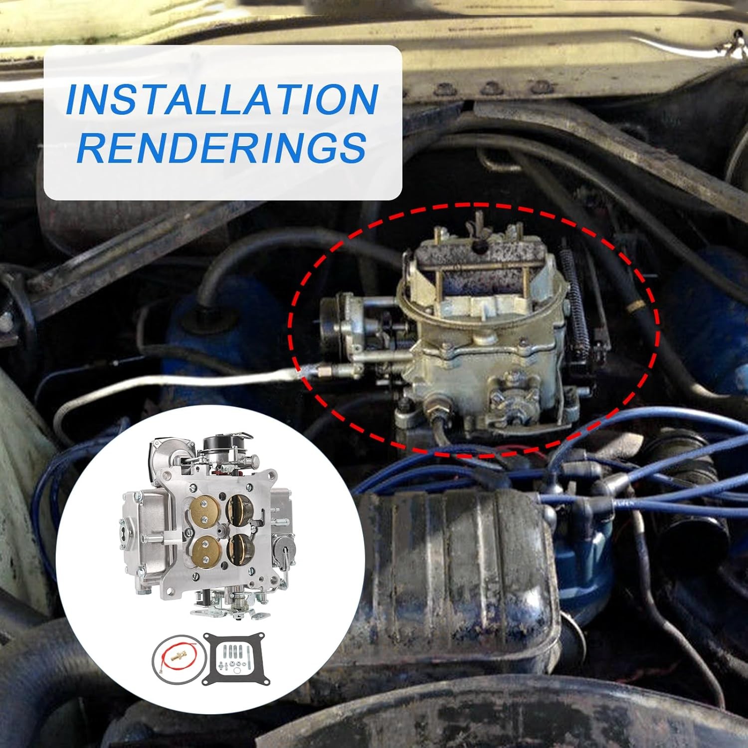 4 Barrel Carburetor Street Warrior for 0-80457S Holley 4160 Performance 600 CFM