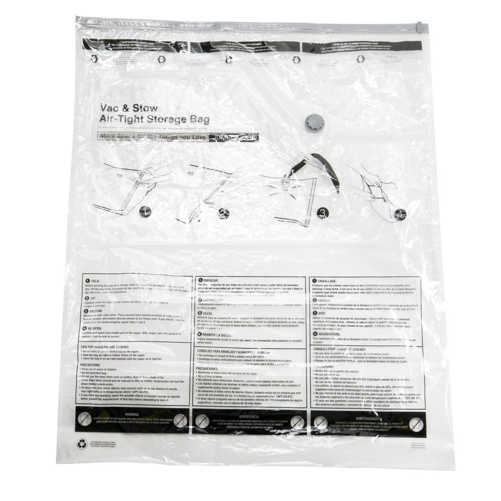 Jumbo Size Cubed Vacuum Storage Bag
