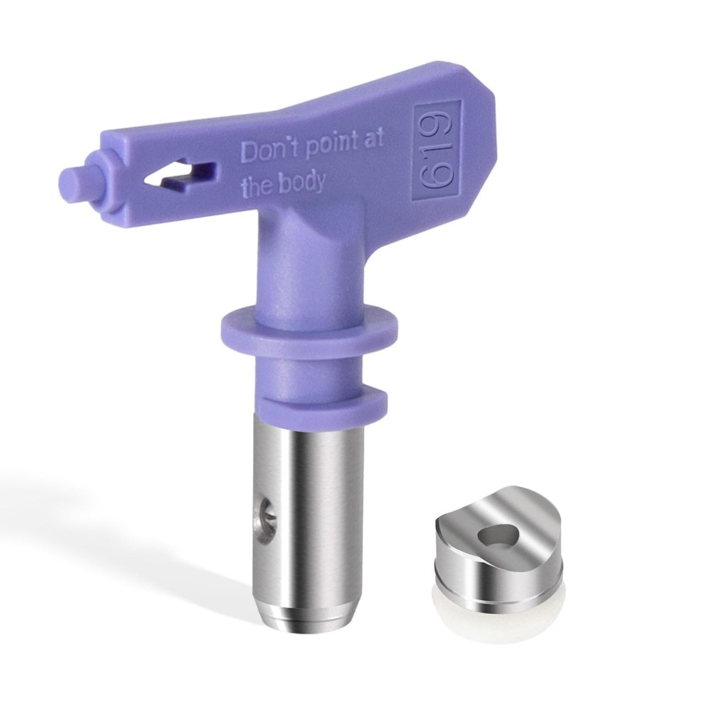 353-619 High Efficiency Airless Spray Tip, 12-14 Inch Pattern, Compatible wit...
