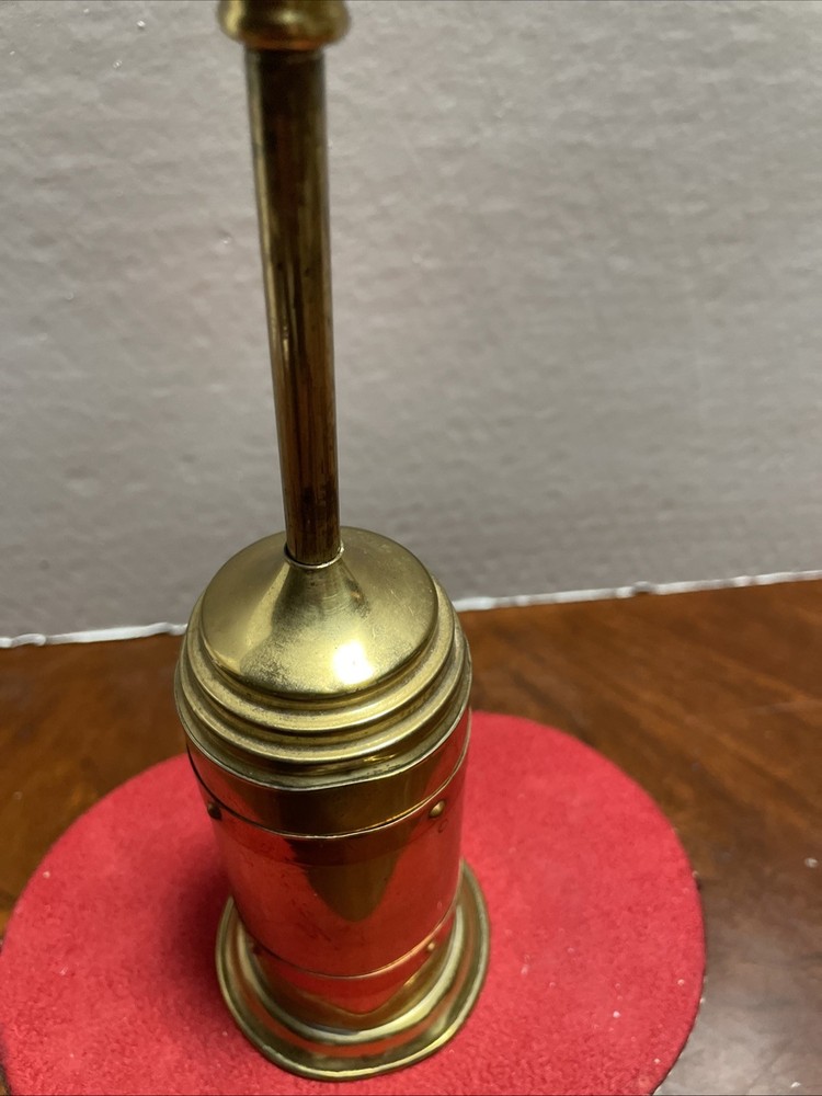 Antique Brass Retractable Fireplace Brush