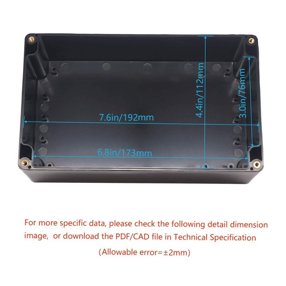 Junction Box, Project Box Outdoor Box ABS Electrical Boxes Electronic Enclos...