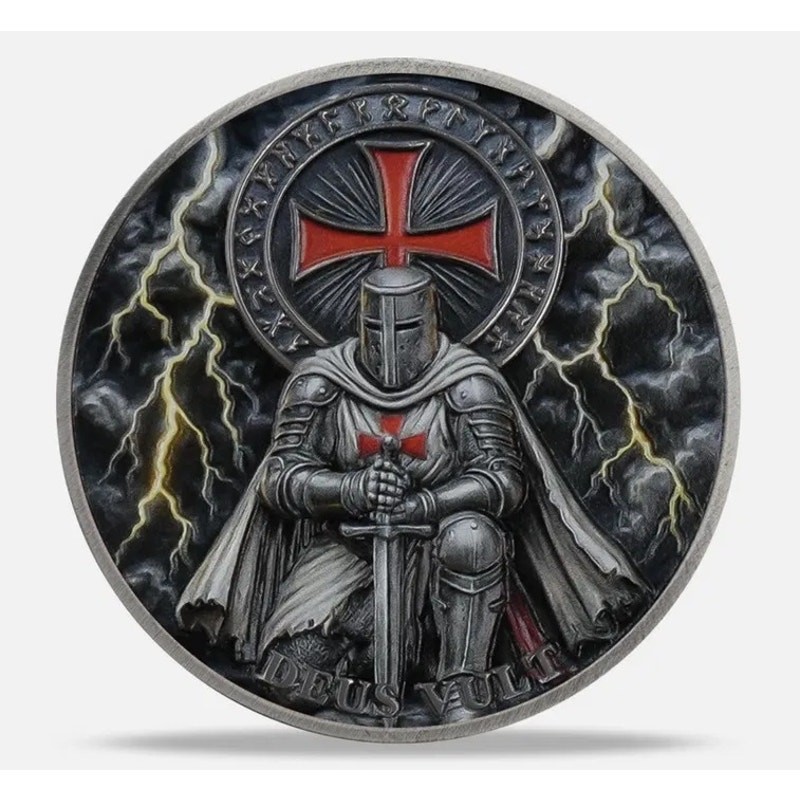 ✨ Handmade Knights Templar Challenge Coin Display Capsule ✨ SAME/NEXT DAY SHIP