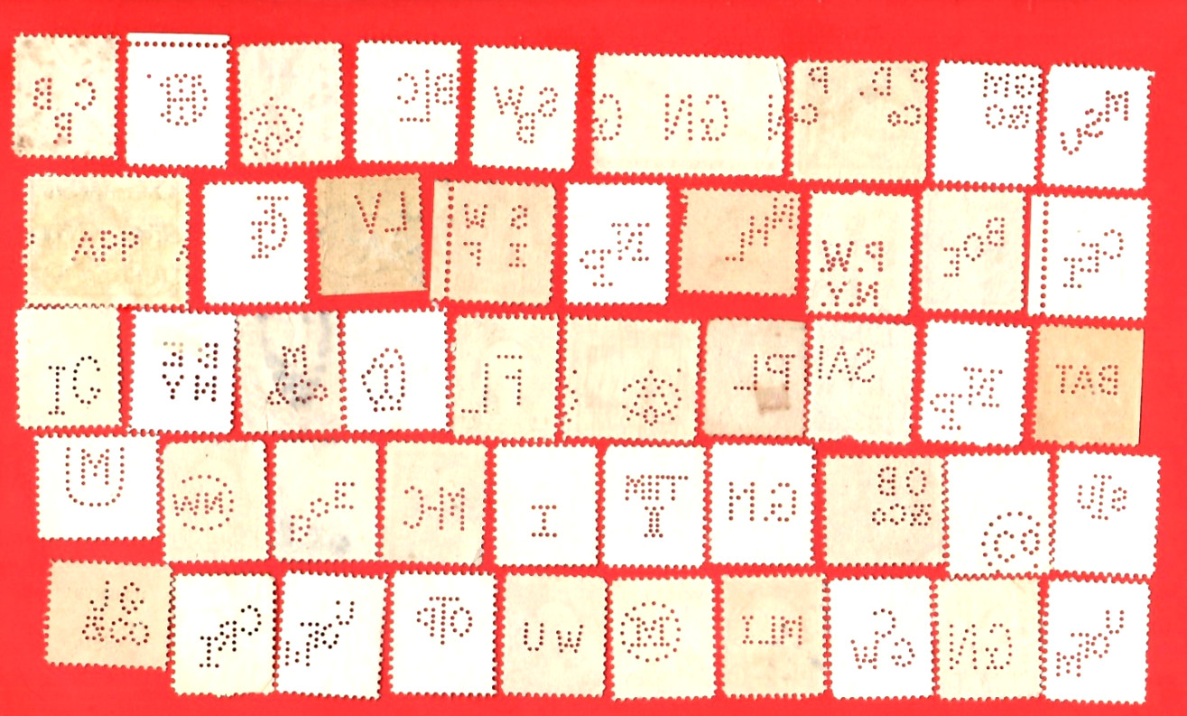 U. S.  PERFIN Stamps Used 😊