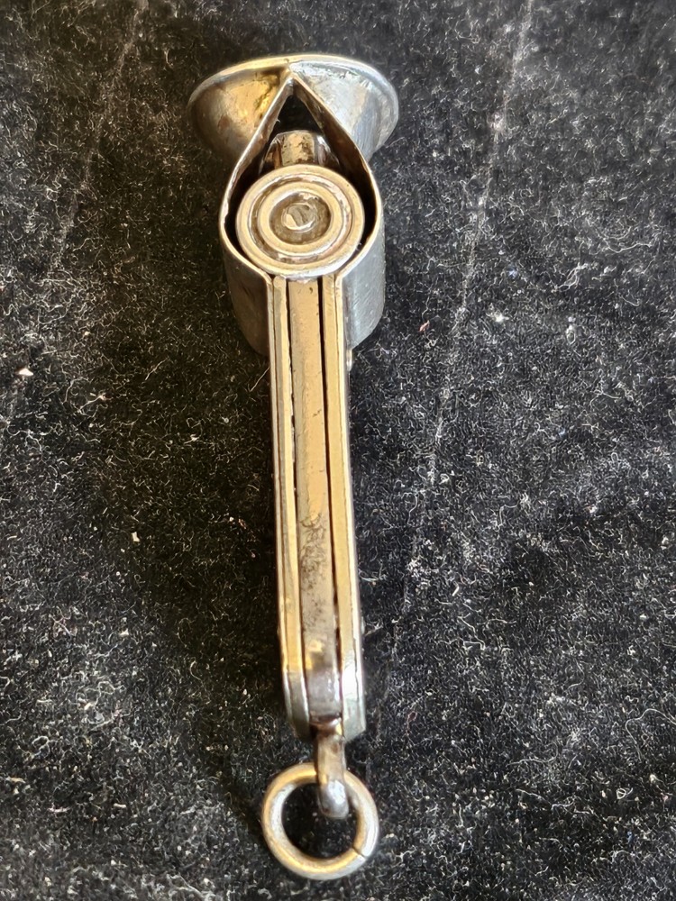 Beautiful Antique Solid Silver Cheroot/ Cigar Cutter Birmingham 1907 William H