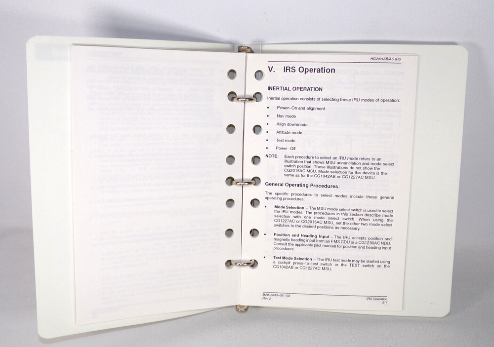 LASEREF III™ Inertial Reference System Pilot's Manual, 1991