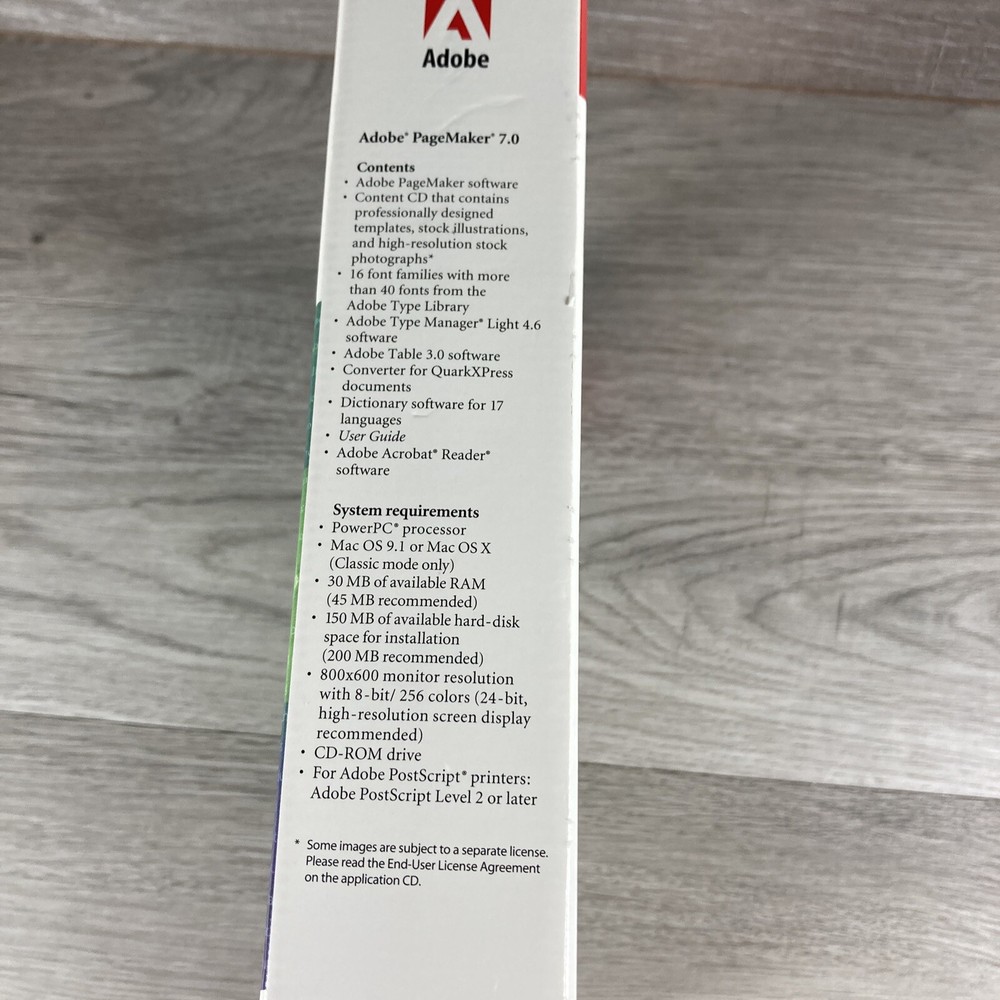 Adobe PageMaker 7.0 Full Upgrade Version for Apple Macintosh with Serial Number