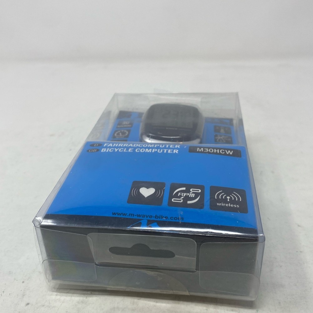 M-Wave M30HCW Wireless Bicycle Computer Black, HR/Cadence Capable