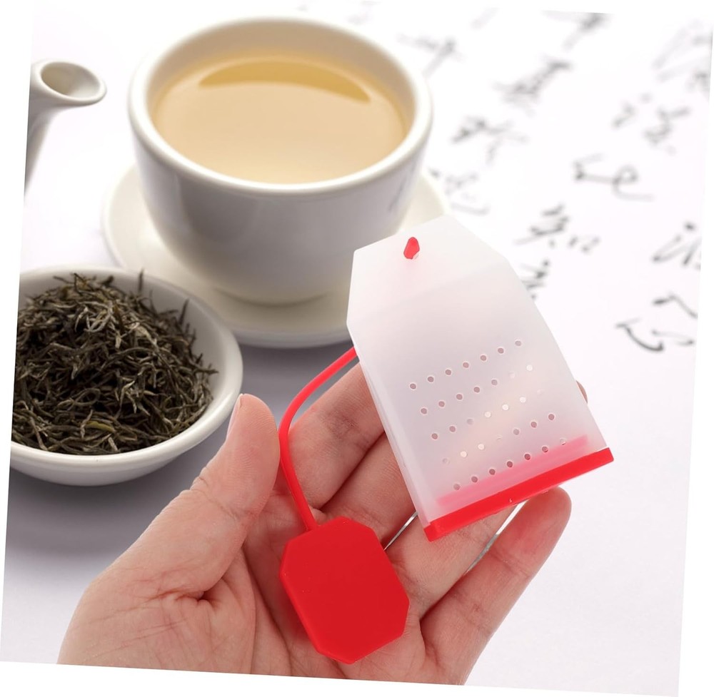 2Pcs Silicone Tea Strainer Reusable Loose Leaf Infuser