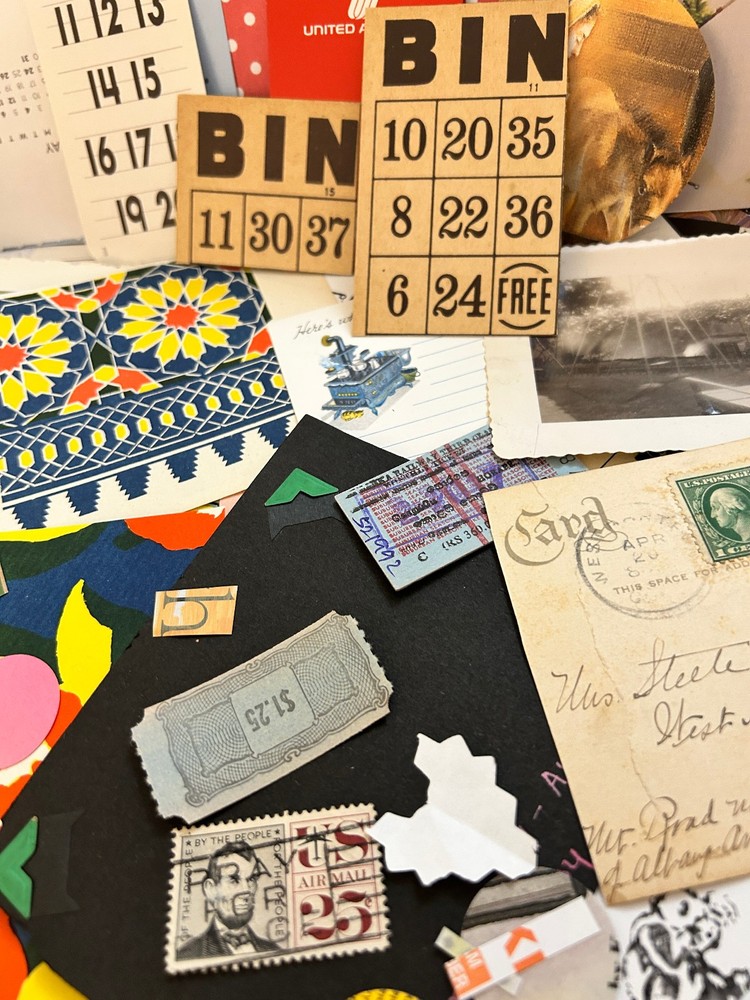 Junk Journal, scrapbooking, Collage Paper Ephemera Kit