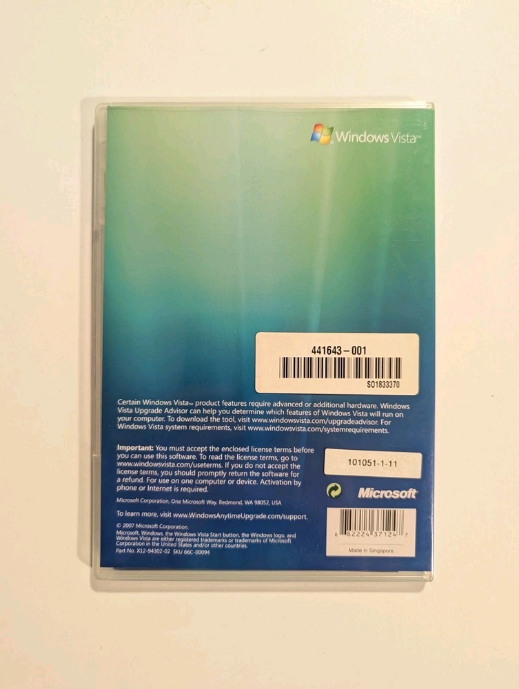Microsoft Windows Anytime Upgrade (Upgrade your Windows Vista Experience)