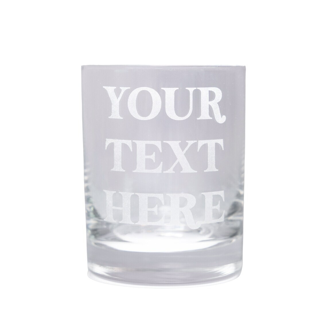 Custom Whiskey Glass - Engraved Old-Fashioned Glasses Custom Text - Whiskey Gift