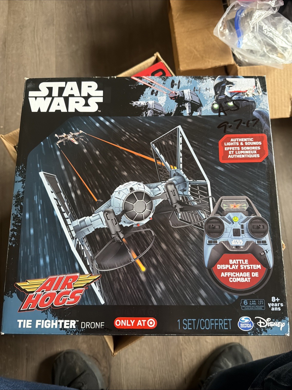 Star Wars AIR HOGS Tie Fighter Drone with Remote (Read Details)