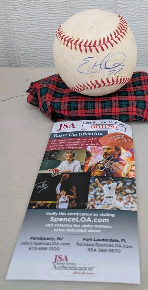 Eric Hinske Autographed Baseball Omlb Jsa