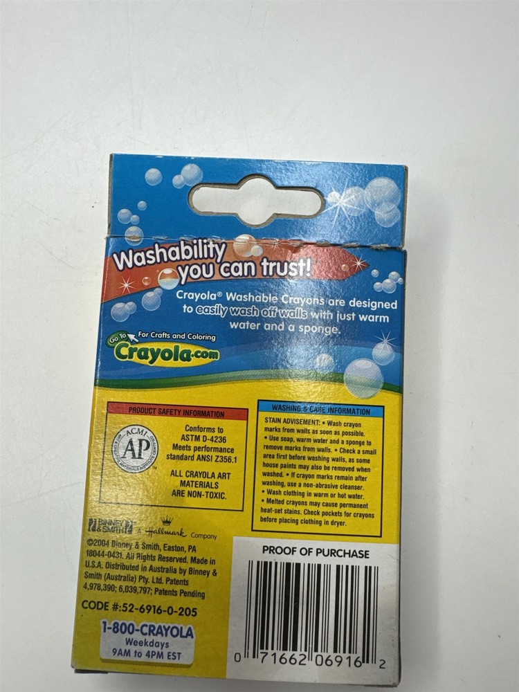 2004 Crayola Crayons 15(!) Pack Washable Crayons ~ One Missing