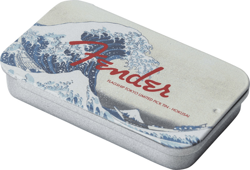 Fender Flagship Store Tokyo Limited Pick Tin HOKUSAI 351 12 Picks Set New JAPAN