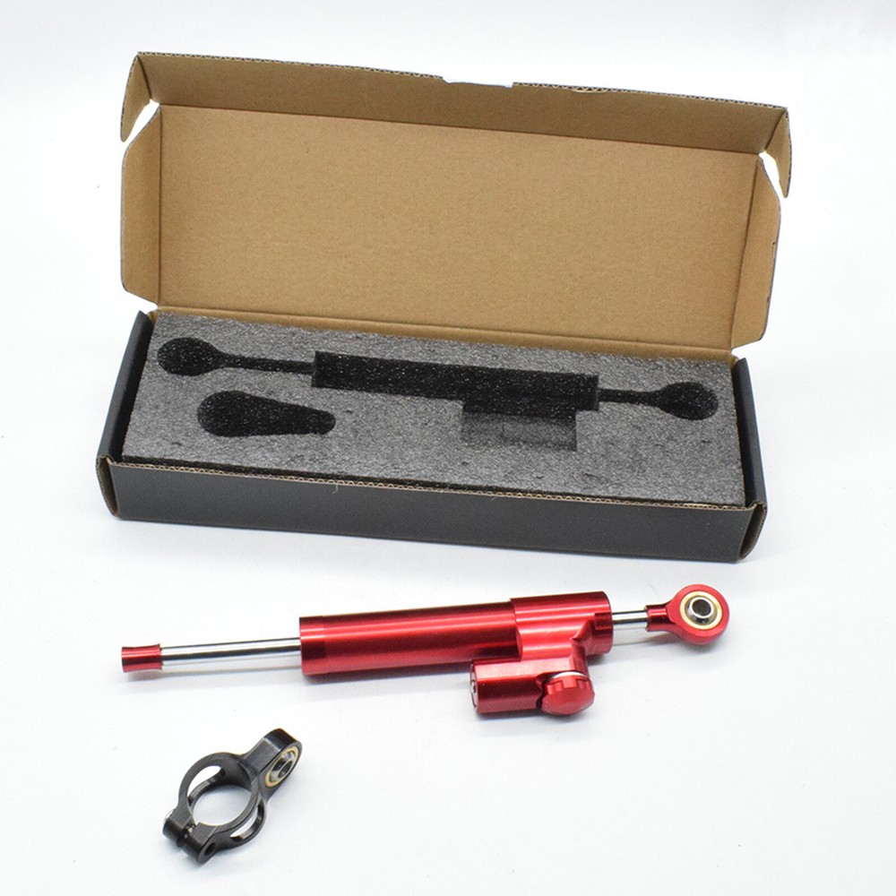 CNC Steering Damper Motorcycle Stabilizer Linear Reversed Control Universal