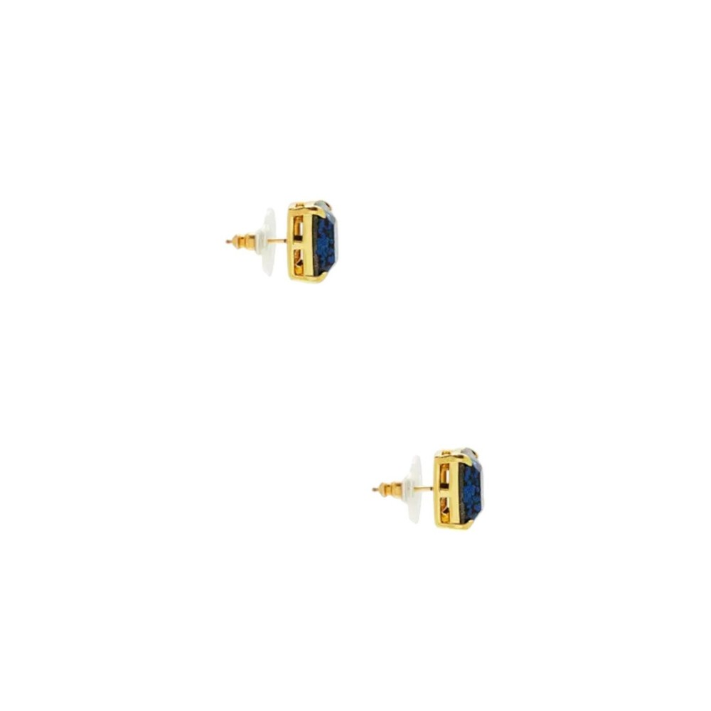 Kate Spade New York Mini Small Square Studs Earrings Navy