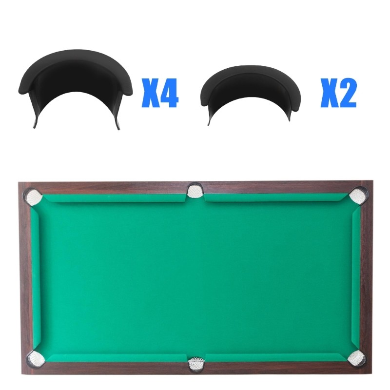 6Pcs Pool Table Storage Pockets Billiard Table Net Shield Drop Bag Net Enduring