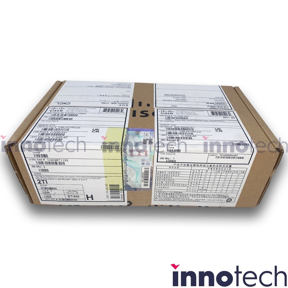 Cisco C-NIM-4X 4 Port 10Gbps Switch Network Interface Module New Sealed