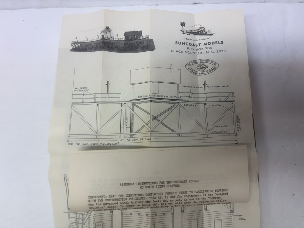 Sun coast Models HO Scale Icing Platform