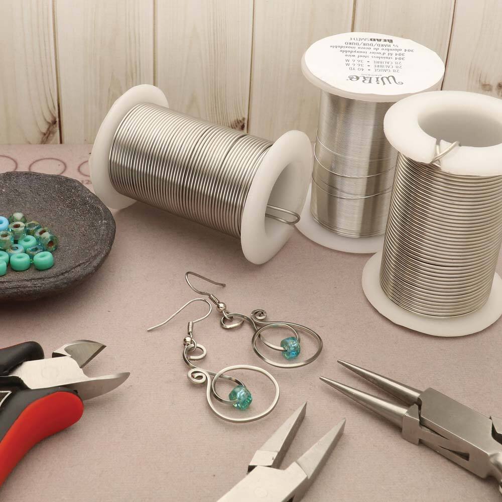 BeadSmith Stainless Steel 16 Gauge Craft Wire Elements - 8 Yard Spool