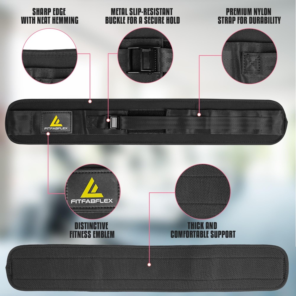 Exercise Hip Thrust Belt for Weights, Glute Workout Equipment, Adjustable Hip