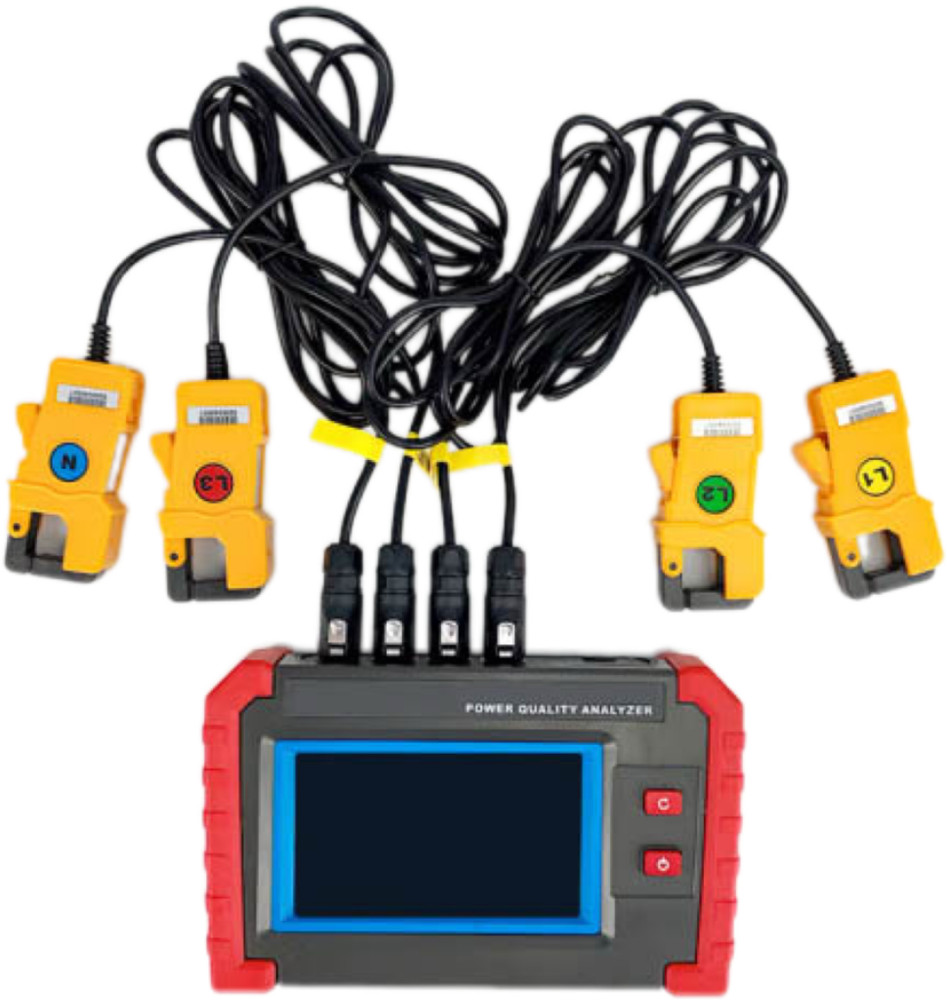 Power Quality Meter Analyzer Recorded Waveforms and Parameters Current Clamp 10A