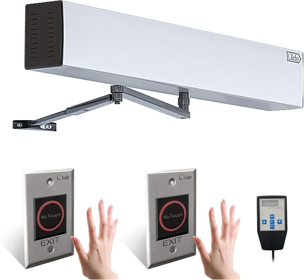 Olide Touchless Automatic Swing Door Opener  with Stainless Steel Hand Sensor