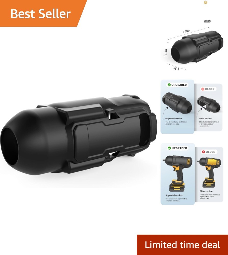 High-Torque Impact Wrench Rubber Protective Boot - 1/2 In, Superior Durability