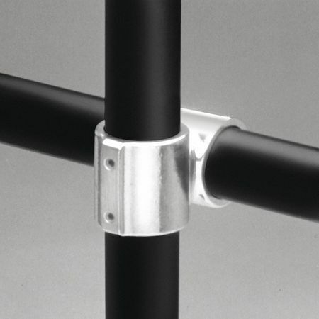 Hollaender 12-7 Structural Pipe Fitting, Offset Cross, Aluminum, 1.25 In Pipe