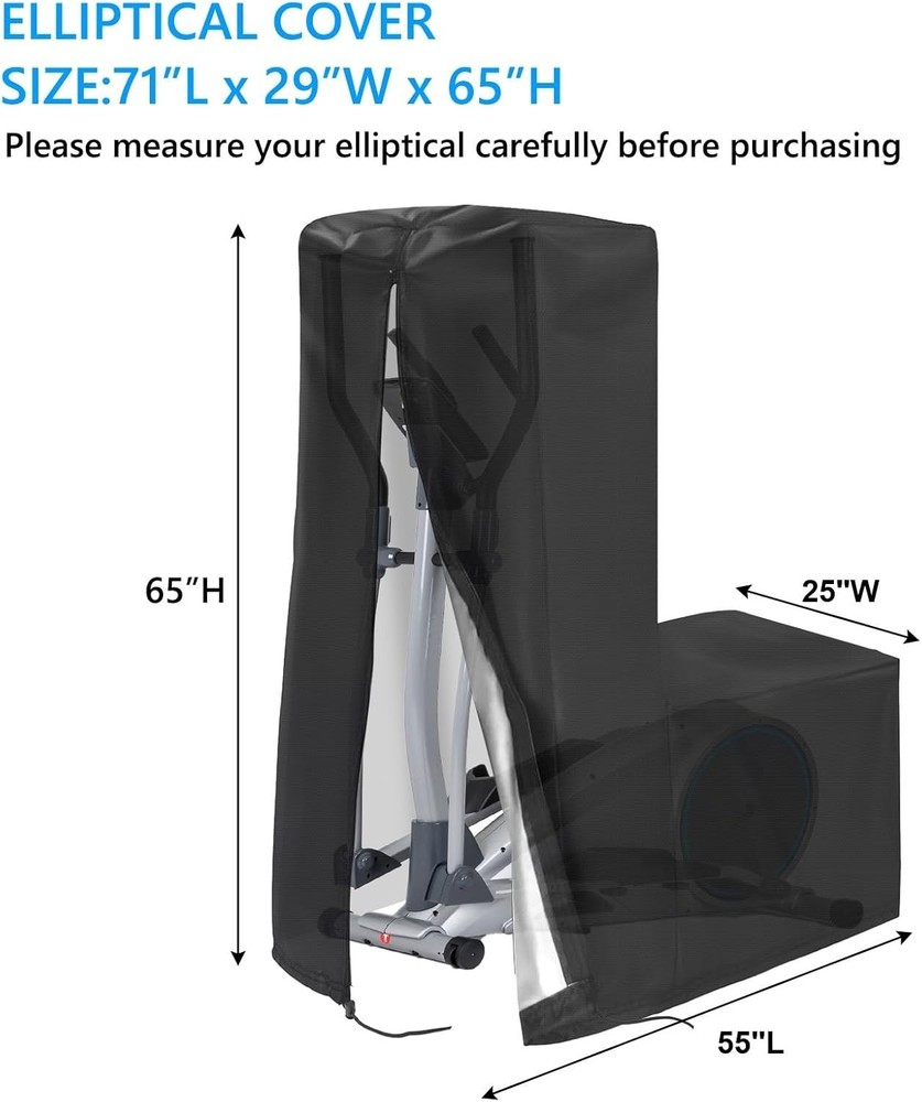 Durable Elliptical Exercise Machine Cover - Waterproof, Dustproof & Multi-Sized