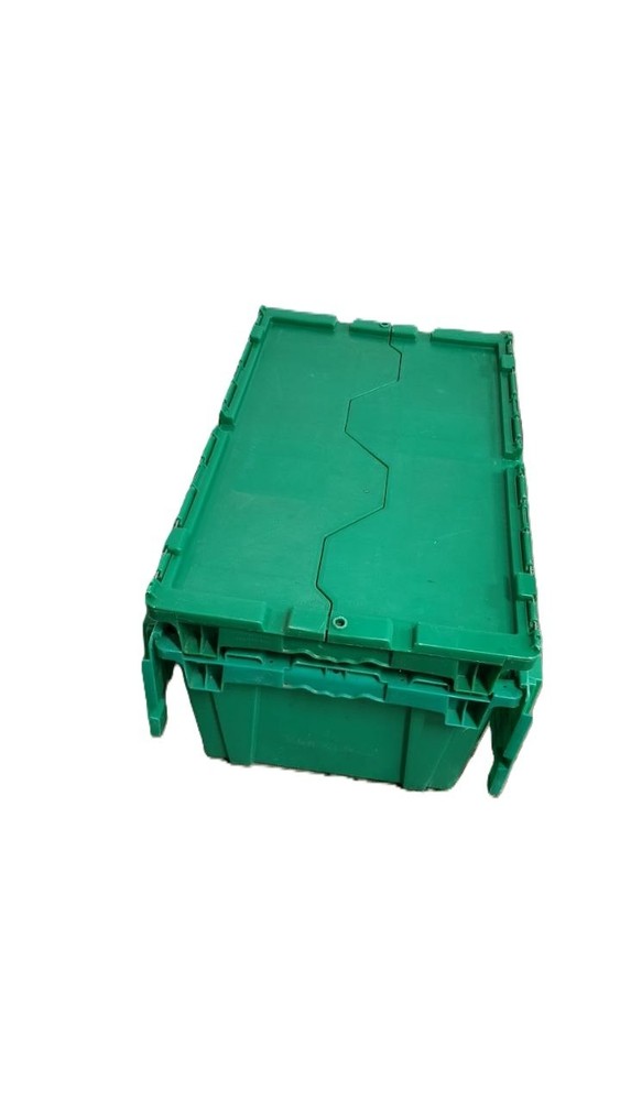 Container Tote & Bin -Attached Lid -Reusable Transport Packaging Storage System