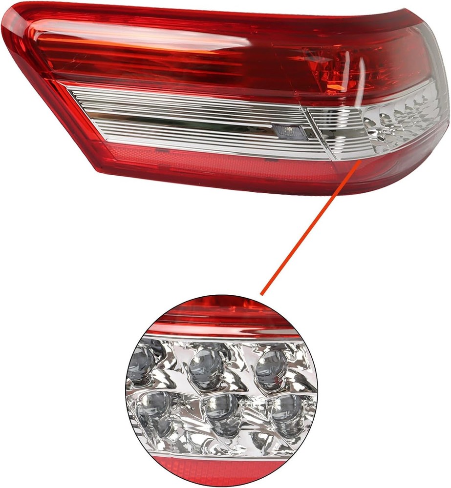 1-Pack Left Outer Rear Tail Light Assembly Replacement for Camry 2010-2011